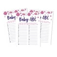 thumbnail image 1 of Inkdotpot Baby Shower Game Set Of 50 BabyAlphabetABCGame Unicorn Floral Party Supplies, 1 of 6