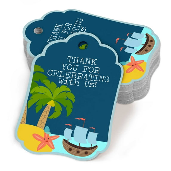 Inkdotpot Baby Shower Thank YouTags- Paper Gift HangTagsForBirthdayParty,Animals Theme,Boy GirlBabyShower Party Collection- Pack of 50
