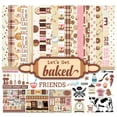 thumbnail image 1 of Inkdotpot Baking Theme Collection Double,Sided Scrapbook Paper Kit Cardstock 12"x12" Card Making Paper Pack Of With Sticker Sheet - 16 Pages - Multicolor, 1 of 2