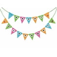 thumbnail image 1 of Inkdotpot Birthday Party DecorationsHappy Birthday Party GarlandBaby Boy MonsterPennant Banner Flag, 1 of 7