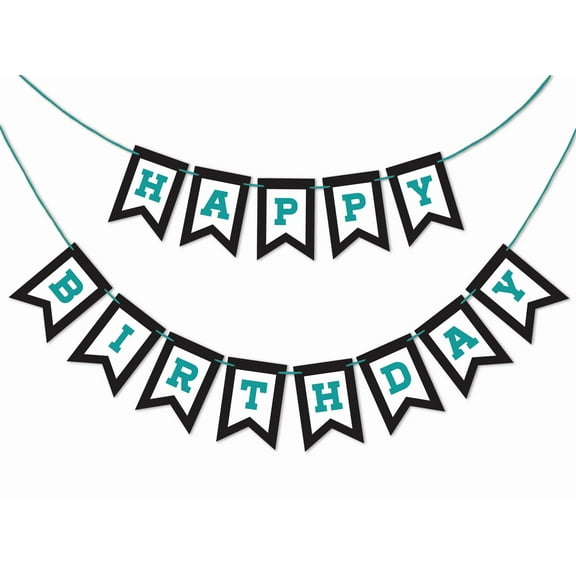 Inkdotpot Birthday Party DecorationsHappy Birthday Party GarlandBaby Boy Or Girl Car Gender Neutral Pennant Banner Flag