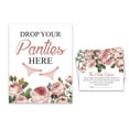 thumbnail image 1 of Inkdotpot Bridal Shower Game 1 Sign+ 30 Size CardsWhite Floral Girls Night Out Bachelorette Party Drop Your Panties Game, 1 of 6