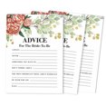 thumbnail image 1 of Inkdotpot Bridal Shower Games Advice For The Bride Set Of 50FloralMad Libs Game ActivityCards, 1 of 1