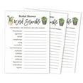 thumbnail image 1 of Inkdotpot Cactus Taco'bout loveParty Wedding Supplies 50-Pack Wedding Word Scramble Bridal ShowerGameCards, 1 of 7