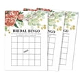 thumbnail image 1 of Inkdotpot CardsFor Bridal Wedding Shower Bachelorette Party Bulk Blank Square Fill In Gift Ideas 50FloralBingoGame, 1 of 7