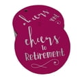 thumbnail image 1 of Inkdotpot Cheers To Retirement Bottle Tag Real Silver Foil Favor Hang Tags Pack Of 100, 1 of 6