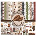 thumbnail image 1 of Inkdotpot Coffee Theme Card Stock with Sticker Sheet, Multicolor, 12in x 12in, 16 Sheets Pack, 1 of 4