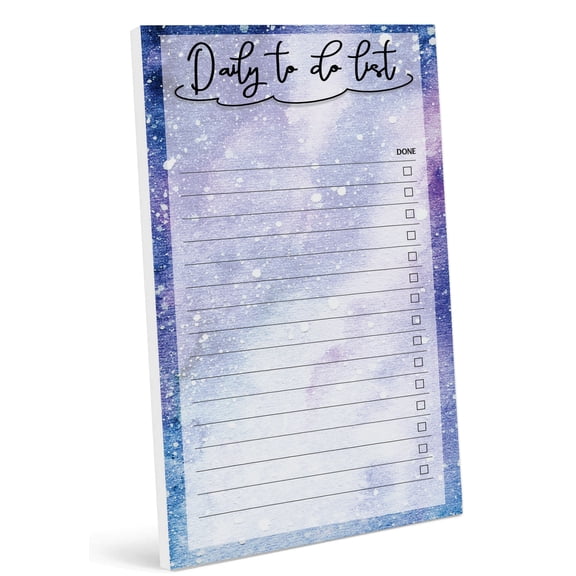 Inkdotpot Daily Planner List Pad Notepads Memo Pad, Undated To-Do List Tear Off pad - 4.5 x 7.5 Inches (50 Sheets) Organizer- Scheduler- Organize Tasks- Lists