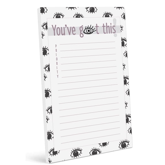 Inkdotpot Daily Planner List Pad Notepads Memo Pad, Undated To-Do List Tear Off pad - 4.5 x 7.5 Inches (50 Sheets) Organizer- Scheduler- Organize Tasks- Lists