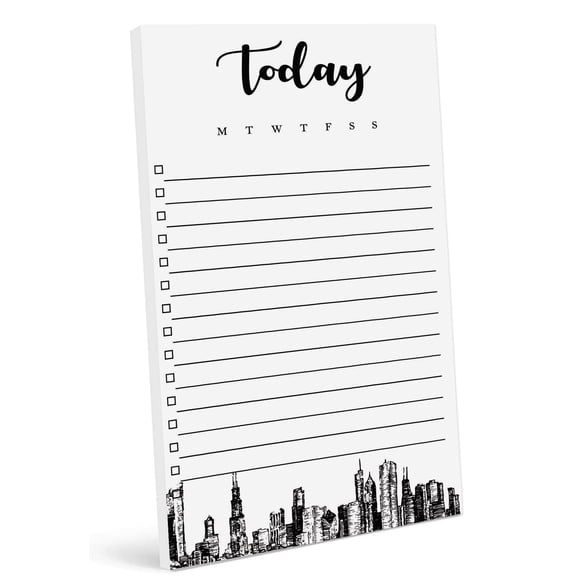 Inkdotpot Daily Planner List Pad Notepads Memo Pad, Undated To-Do List Tear Off pad - 4.5 x 7.5 Inches (50 Sheets) Organizer- Scheduler- Organize Tasks- Lists