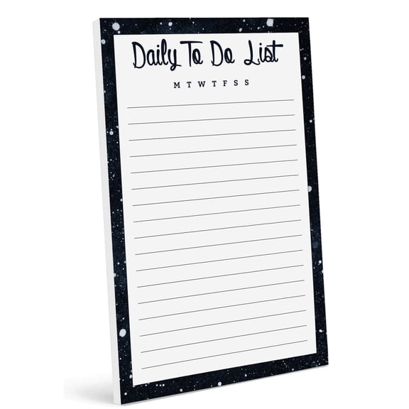 Inkdotpot Daily Planner List Pad Notepads Memo Pad, Undated To-Do List Tear Off pad - 4.5 x 7.5 Inches (50 Sheets) Organizer- Scheduler- Organize Tasks- Lists