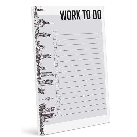 Inkdotpot Daily Planner List Pad Notepads Memo Pad, Undated To-Do List Tear Off pad - 4.5 x 7.5 Inches (50 Sheets) Organizer- Scheduler- Organize Tasks- Lists