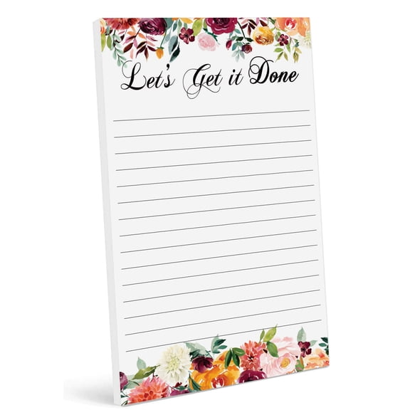 Inkdotpot Daily Planner List Pad Notepads Memo Pad, Undated To-Do List Tear Off pad - 4.5 x 7.5 Inches (50 Sheets) Organizer- Scheduler- Organize Tasks- Lists