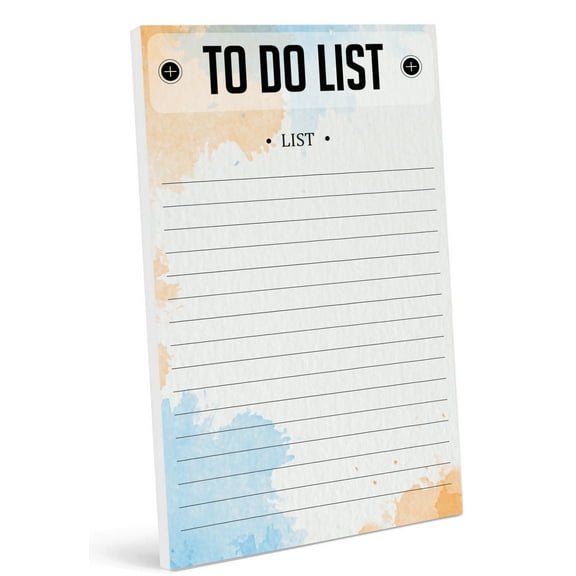 Inkdotpot Daily Planner List Pad Notepads Memo Pad, Undated To-Do List Tear Off pad - 4.5 x 7.5 Inches (50 Sheets) Organizer- Scheduler- Organize Tasks- Lists