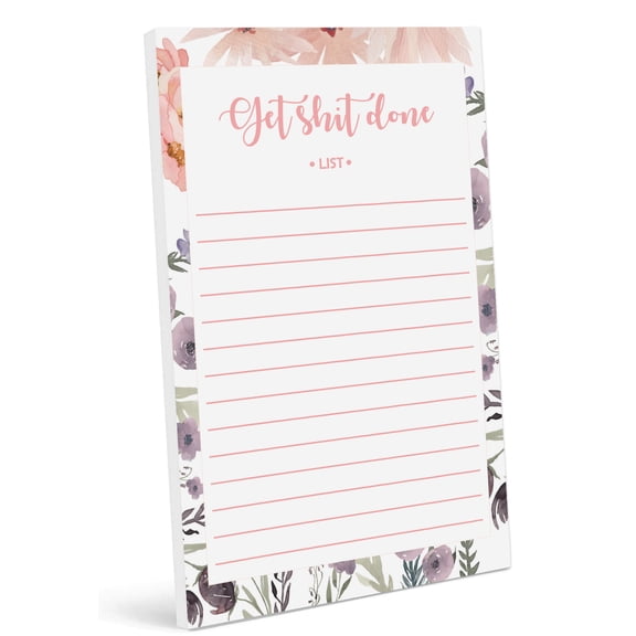 Inkdotpot Daily Planner List Pad Notepads Memo Pad, Undated To-Do List Tear Off pad - 4.5 x 7.5 Inches (50 Sheets) Organizer- Scheduler- Organize Tasks- Lists