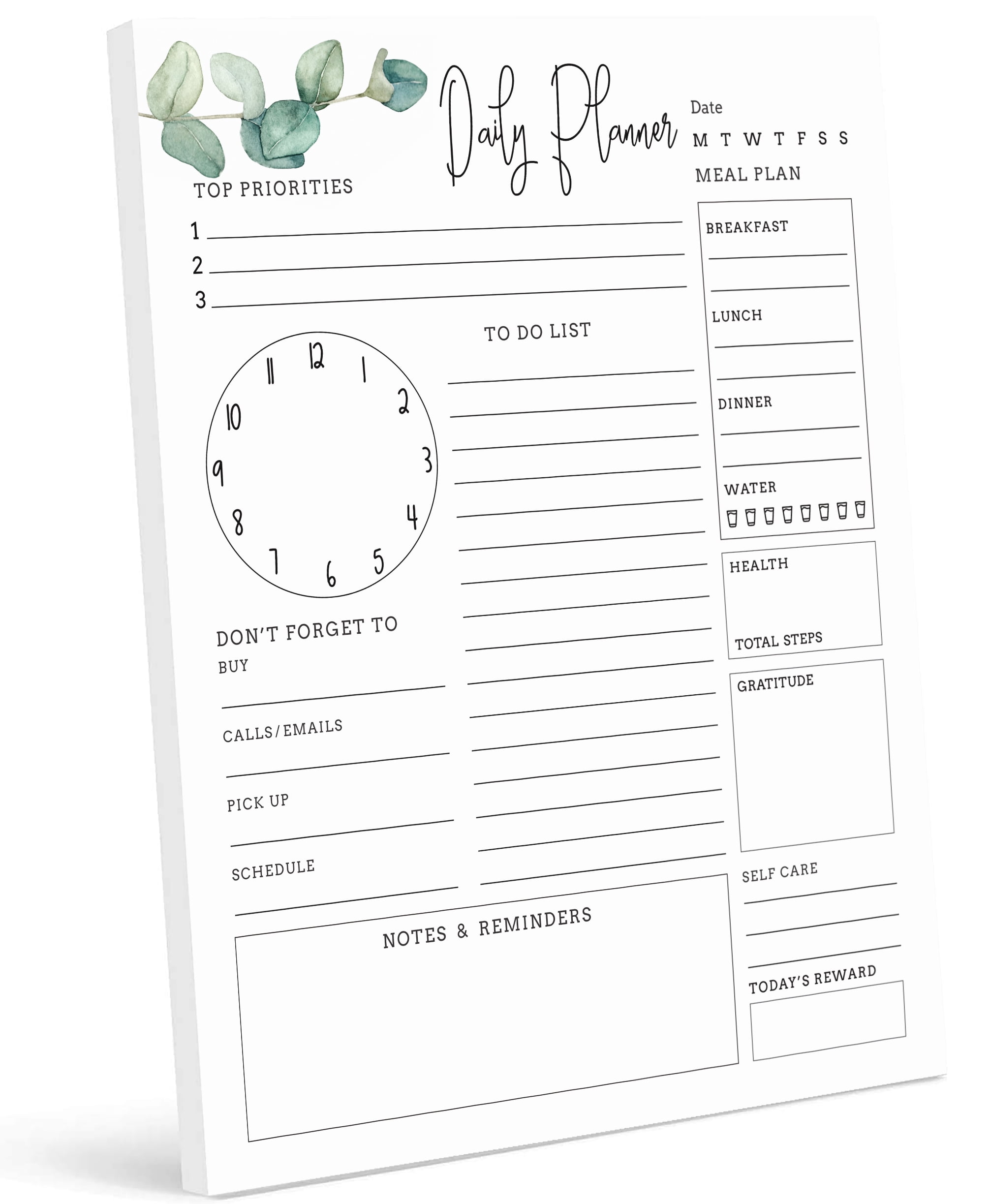 Inkdotpot Daily Planner With 50 Undated Sheets5.8 x 8.2Tear,Off Sheets ...