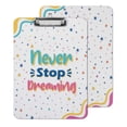 thumbnail image 1 of Inkdotpot Dry Erase Double Sided Clipboard Text Printed Paperboard Clipboard With Free Marker & Duster, 1 of 9