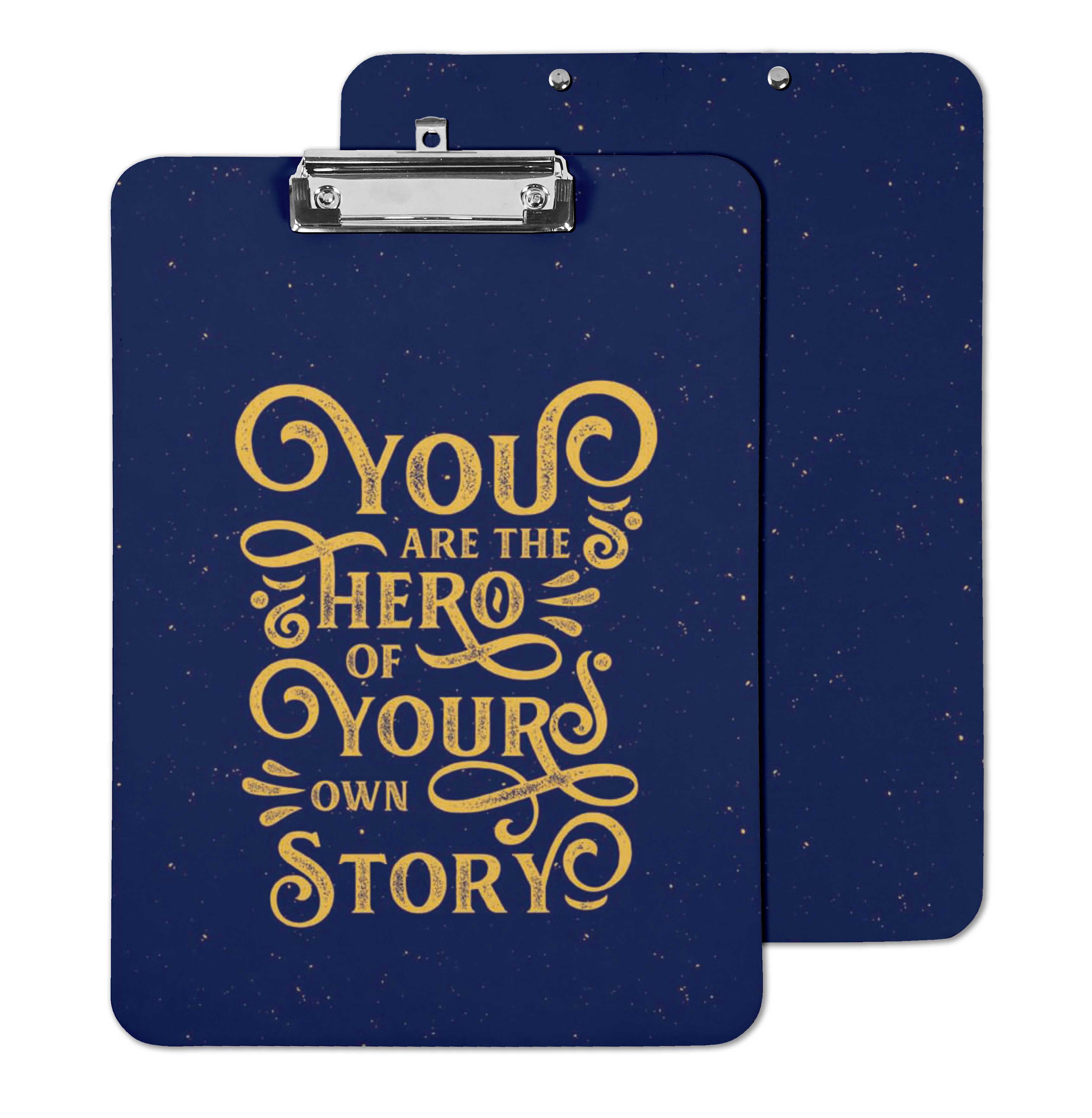 Inkdotpot Dry Erase Double Sided Dry Erase Double Sided Clipboard Letter Size Printed Paperboard Clipboard w/Low Profile Clip 9X15 With Free Marker & Duster