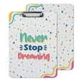 thumbnail image 1 of Inkdotpot Dry Erase Double Sided Dry Erase Double Sided Clipboard Letter Size Printed Paperboard Clipboard w/Low Profile Clip 9X15 With Free Marker & Duster, 1 of 9