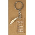 thumbnail image 1 of Inkdotpot Funny Keychain Worlds Best Farter I Mean Father Acrylic Engraved Keychain Father'S Day Novelty Gift, 1 of 5