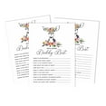 thumbnail image 1 of Inkdotpot Gender Neutral Who Knows Daddy BestBaby Shower GameCards-FunActivity Cards Set Of 50Deer Animal Party Theme, 1 of 5