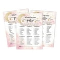 thumbnail image 1 of Inkdotpot Gender Reveal 50 Sheets What'sIn Your PurseBaby Shower GameCards Glitter Star Activity CardsPartyIdea Baby Shower Party Supply, 1 of 5