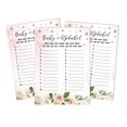 thumbnail image 1 of Inkdotpot Gender Reveal Floral Baby Shower Game Set Of 50 BabyAlphabetABCGame Its A Boy Its A Girl Party Supplies, 1 of 6