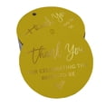 thumbnail image 1 of Inkdotpot Gold Foil Paper Hang Tag ThankYou For Celebrating The Bride To Be Bridal Shower Favor Tag 50 Piece, 1 of 6