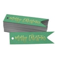 thumbnail image 1 of Inkdotpot Gold Foil Paper Hang Tags Merry Christmas Favor Tags 100 Pieces, 1 of 6