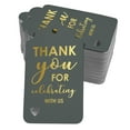 thumbnail image 1 of Inkdotpot Gold Foil Paper Hang Tags ThankYou For Celebrating With Us Bridal Shower-Baby Shower-Retirement-Wedding-Birthday Favor Tags 100 Pack, 1 of 6