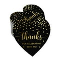 thumbnail image 1 of Inkdotpot Gold Foil Paper Hang Tags Thanks For Celebrating With Me Birthday Favor Tags 50 Pieces, 1 of 6