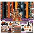 thumbnail image 1 of Inkdotpot Halloween Theme Collection Double-Sided Scrapbook Paper Kit Cardstock 12"x12" Card Making Paper Pack With Sticker Sheet - 16 Pages - Orange & Black, 1 of 4