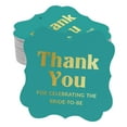 thumbnail image 1 of Inkdotpot Hang Tags Thank You For Celebrating The Bride To Be Bridal Shower Favor Bracket Shape Gift Tags Real Gold Foil Bonbonniere Tag Pack Of 50, 1 of 7