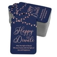 thumbnail image 1 of Inkdotpot Happy Diwali Bottle Tag Real Rose Gold Foil Favor Hang Tags 50 Pack, 1 of 6