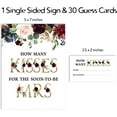 thumbnail image 1 of Inkdotpot How Many Kisses For The Soon To Be Mrs Floral White 1 Sign + 30 Cards Bridal Shower Game, 1 of 4