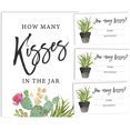thumbnail image 1 of Inkdotpot How Many Kisses In The Jar Cactus Taco'bout love Bridal Shower Game White 1 Sign + 30 Cards, 1 of 4