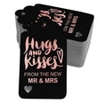 thumbnail image 1 of Inkdotpot Hugs And Kisses From The New Wedding Bottle Tag Real Rose Gold Foil Favor Hang Tags Pack Of 50, 1 of 6