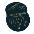 thumbnail image 1 of Inkdotpot Hugs & Kisses From The Wedding Bottle Tag Real Gold Foil Favor Hang Tags Pack Of 100, 1 of 6