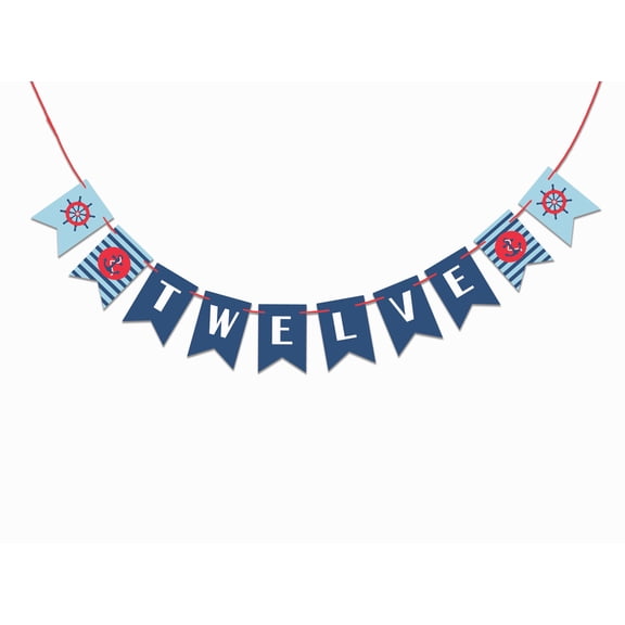 Inkdotpot I Am TwelvePre StrungParty Supplies For BoyPaper Banner PirateBirthday Confetti Birthday Streamers