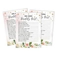 thumbnail image 1 of Inkdotpot Its A Boy Its A Girl Who Knows Daddy BestFloral Baby Shower GameCards-FunActivity Cards Set Of 50Gender Reveal Party Theme, 1 of 5
