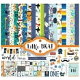 thumbnail image 1 of Inkdotpot Its a Baby Boy Theme Collection Double-Sided Scrapbook Paper Kit Cardstock 12"x12" Card Making Paper Pack With Sticker Sheet - 16 Pages - Blue, 1 of 4