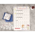 thumbnail image 1 of Inkdotpot Kids Daily Responsibility Checklist, Hanging Chore Chart- Childrens Job Poster- Morning/Evening Daily Routine- Daily Task List-BVZ, 1 of 6