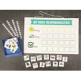 thumbnail image 1 of Inkdotpot Kids Daily Responsibility Checklist, Hanging Chore Chart- Childrens Job Poster- Morning/Evening Daily Routine- Daily Task List-FGJ, 1 of 6