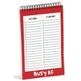 thumbnail image 1 of Inkdotpot To Do List Notepad 6 X 9 Paper Stationery, Busy AF To Do List Spiral Notepad Daily Checklist- Motivational Organizer Planner List Pad- Notepad Tear Off (50 Sheets), 1 of 5
