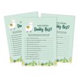 thumbnail image 1 of Inkdotpot Llama Gender Neutral Who Knows Daddy BestBaby Shower GameCards FunActivity Cards Set Of 50Party Theme, 1 of 5