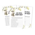 thumbnail image 1 of Inkdotpot Meerkat Baby Gender Neutral 50 PackWho Knows Daddy BestBaby Shower GameCards FunActivity Cards, 1 of 5