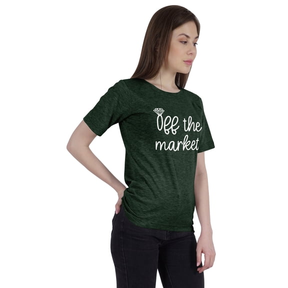 Inkdotpot Off the Market Shirt Bride Bachelorette Party Shirts Bridal T-Shirt Wedding Tshirt