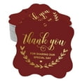 thumbnail image 1 of Inkdotpot Pack Of 100 Real Gold Foil Bracket Shape Paper Tags Thank You For Sharing Our Special Day Bridal Shower-Baby Shower-Retirement-Wedding-Birthday Favor Hang Tags, 1 of 7