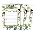 thumbnail image 1 of Inkdotpot Pack Of 30, You're Invited Invitations With Envelopes, Greenery Invites for Your Wedding, Bridal Shower, Baby Shower, Birthday Invites Fill-In Style 5 X 7 Inches, 1 of 5