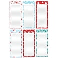 thumbnail image 1 of Inkdotpot Pack of 6 Funny Magnetic Dry Erase List For Fridge, Wipe Clean w/ NoStain, Quick Notes Shopping & Grocery List Whiteboard for Fridge, 8.75" x 3.8"(Christmas Theme), 1 of 6